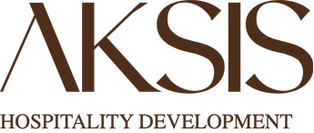 Aksis Hospitality Development logo, worked with We Developz