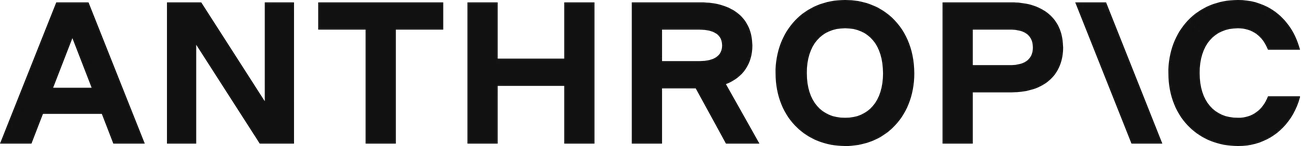 Anthropic logo, worked with We Developz