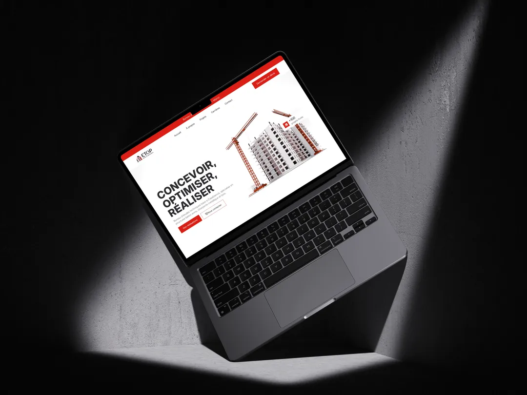 Etop Construction website by We Developz: Design · Development