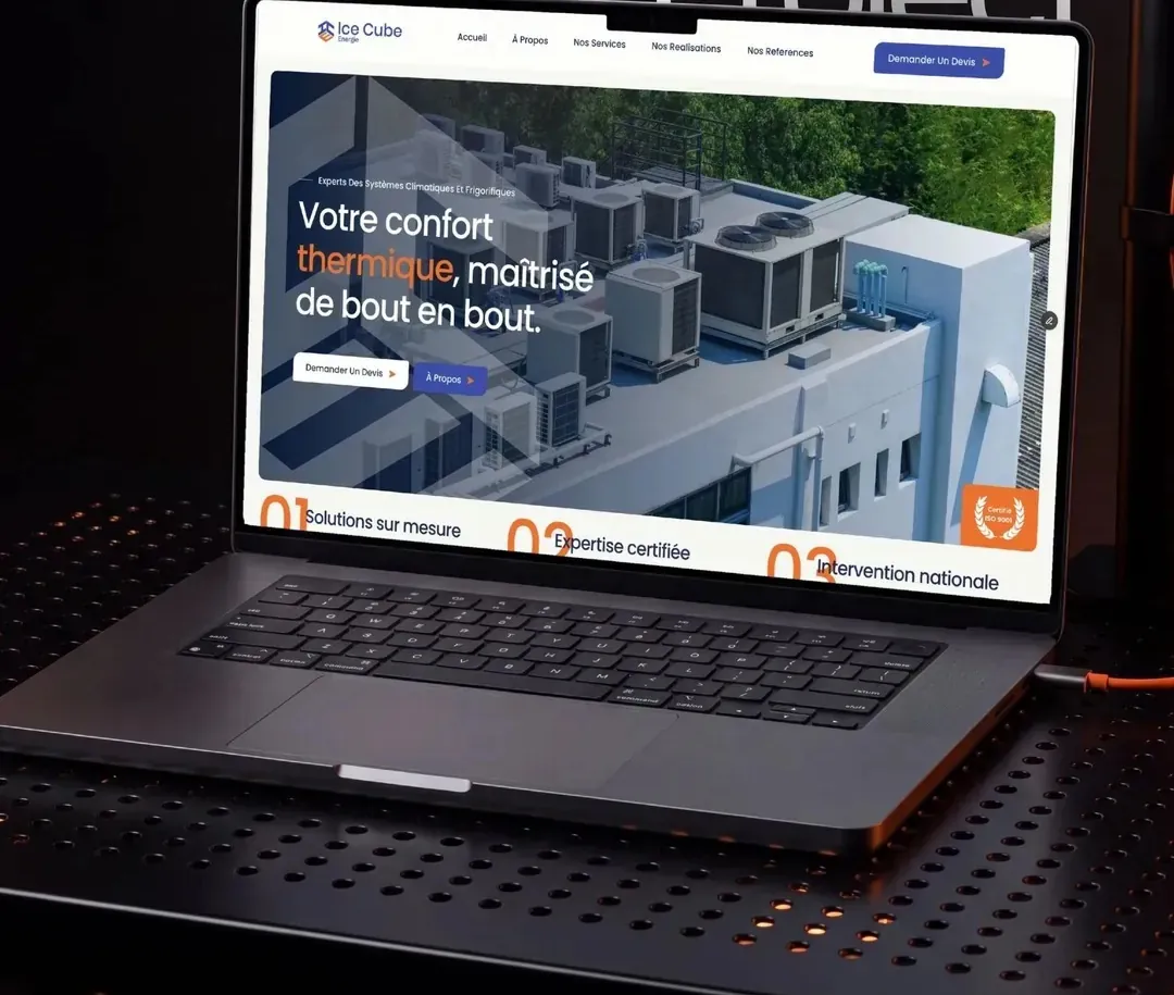 Ice Cube Énergie website by We Developz: Web Design · Development