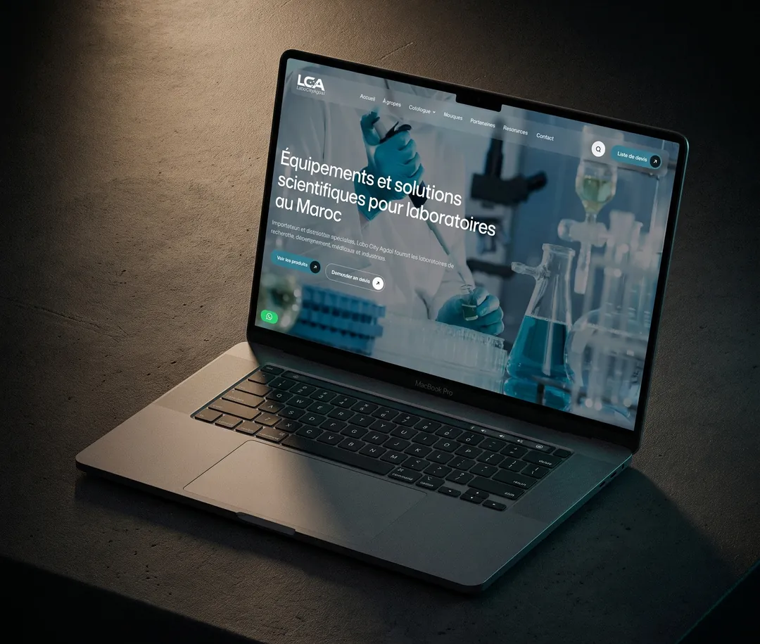 Labo City Agdal website by We Developz: Web Design · Development · Catalogue