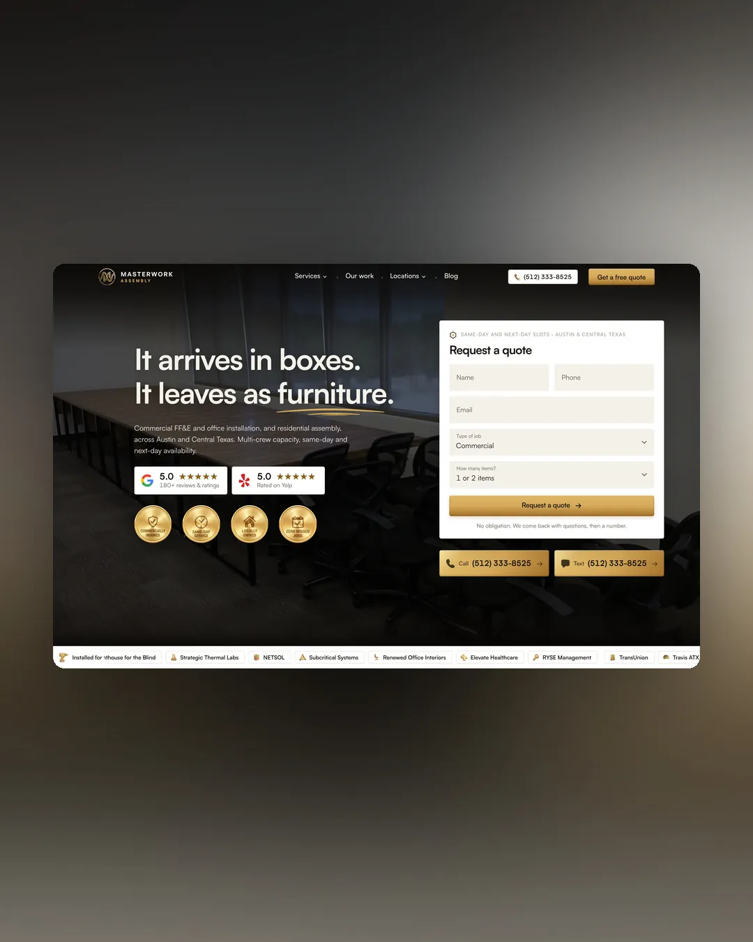 Masterwork Assembly website by We Developz: Web Design · Development · SEO Migration · CMS