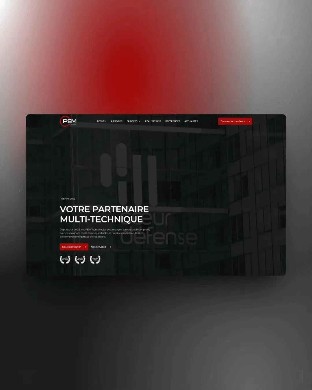 PEM Technologies website by We Developz: Branding · Design · Development