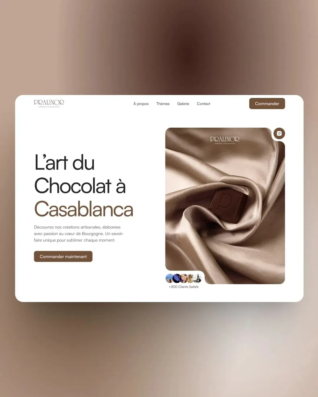 Pralinor Chocolatier website by We Developz: Design · Development