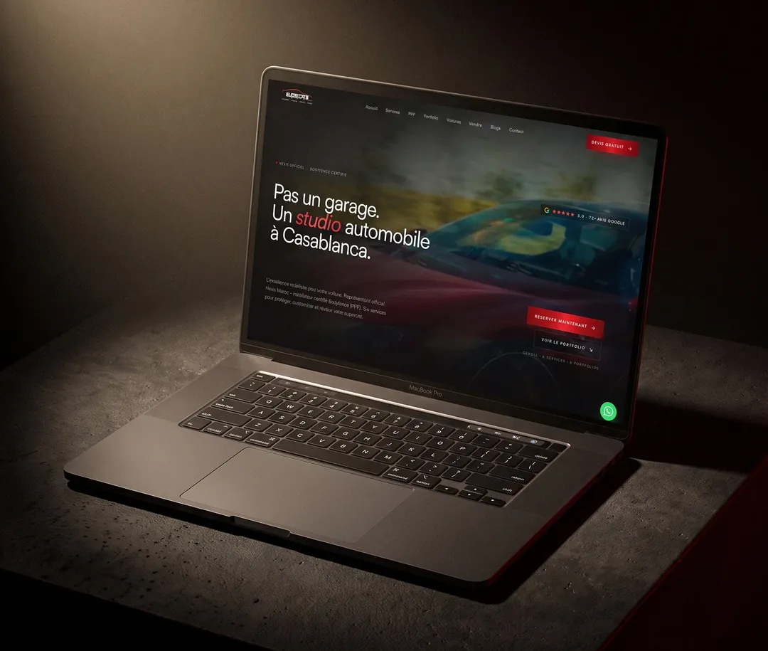 SuperCars Maroc website by We Developz: Web Design · Development · Booking
