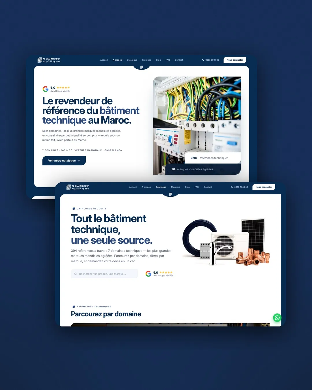 Al Shahm Group: Web Design · Development · SEO by We Developz, screen 2