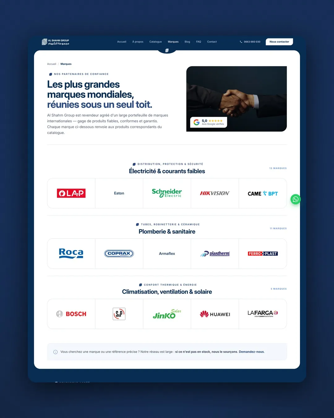 Al Shahm Group: Web Design · Development · SEO by We Developz, screen 3