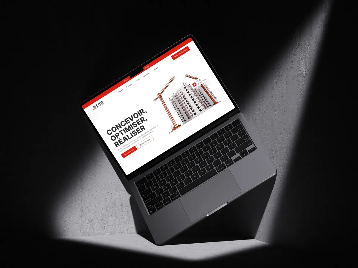 ETOP Engineering Website: Design · Development by We Developz, screen 1
