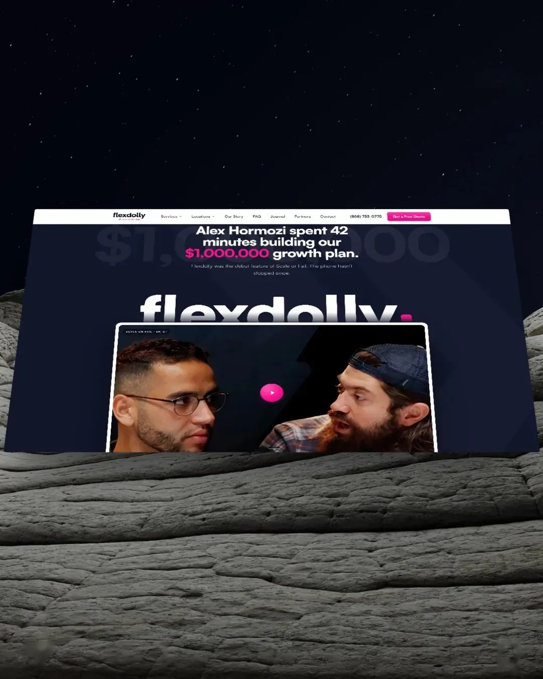 Flexdolly Moving & Storage: Web Design · Development · SEO & GEO Setup by We Developz, screen 1