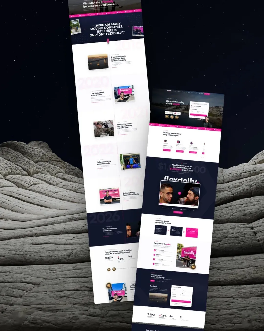 Flexdolly Moving & Storage: Web Design · Development · SEO & GEO Setup by We Developz, screen 2