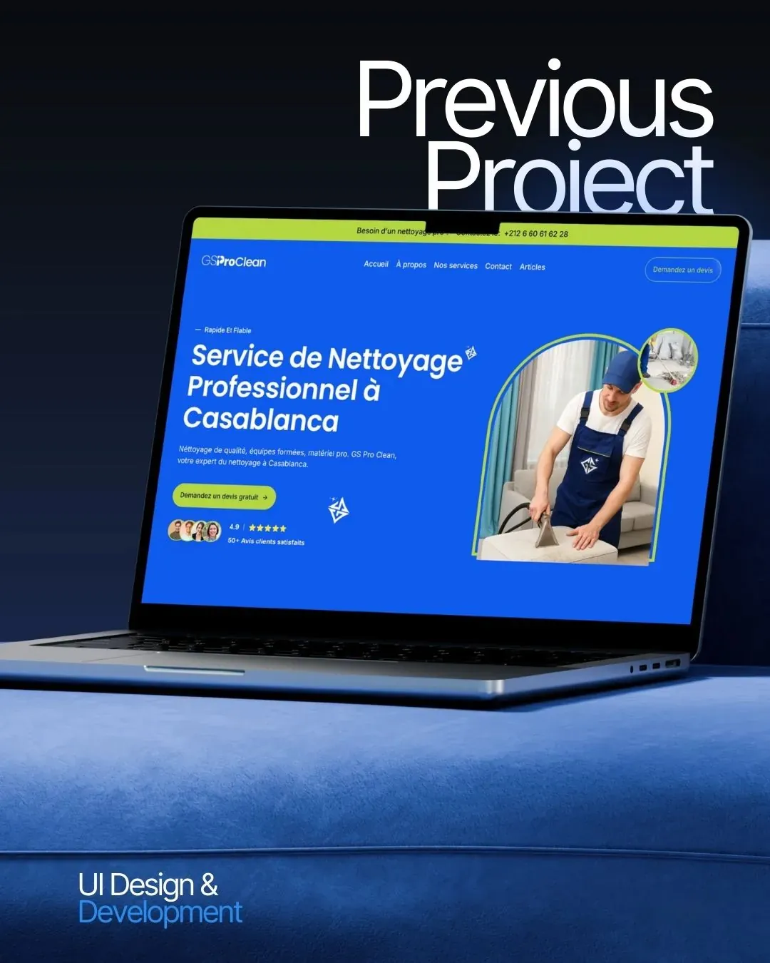 GSProClean Website Upgrade: Branding · Design · Development by We Developz, screen 2