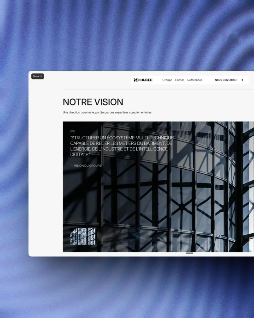 HASIE Group: Web Design · Development by We Developz, screen 2