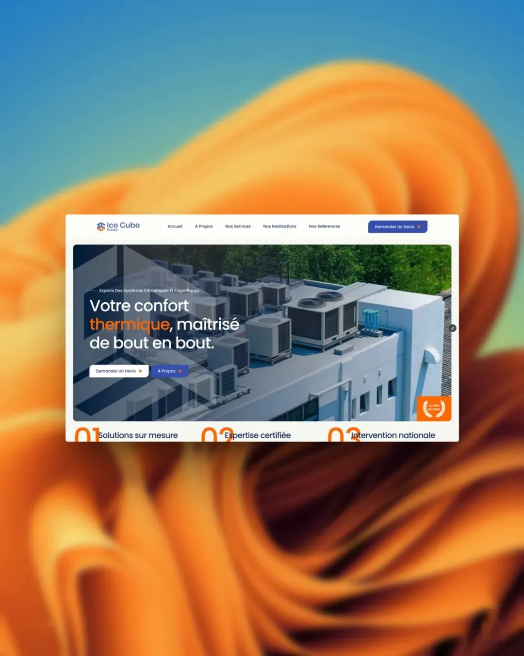 Ice Cube Énergie: Web Design · Development by We Developz, screen 1