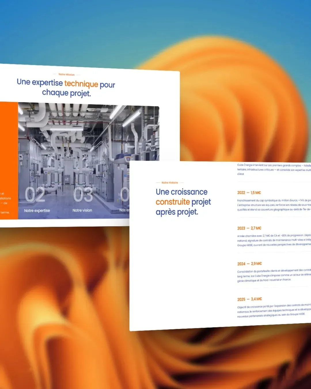 Ice Cube Énergie: Web Design · Development by We Developz, screen 4