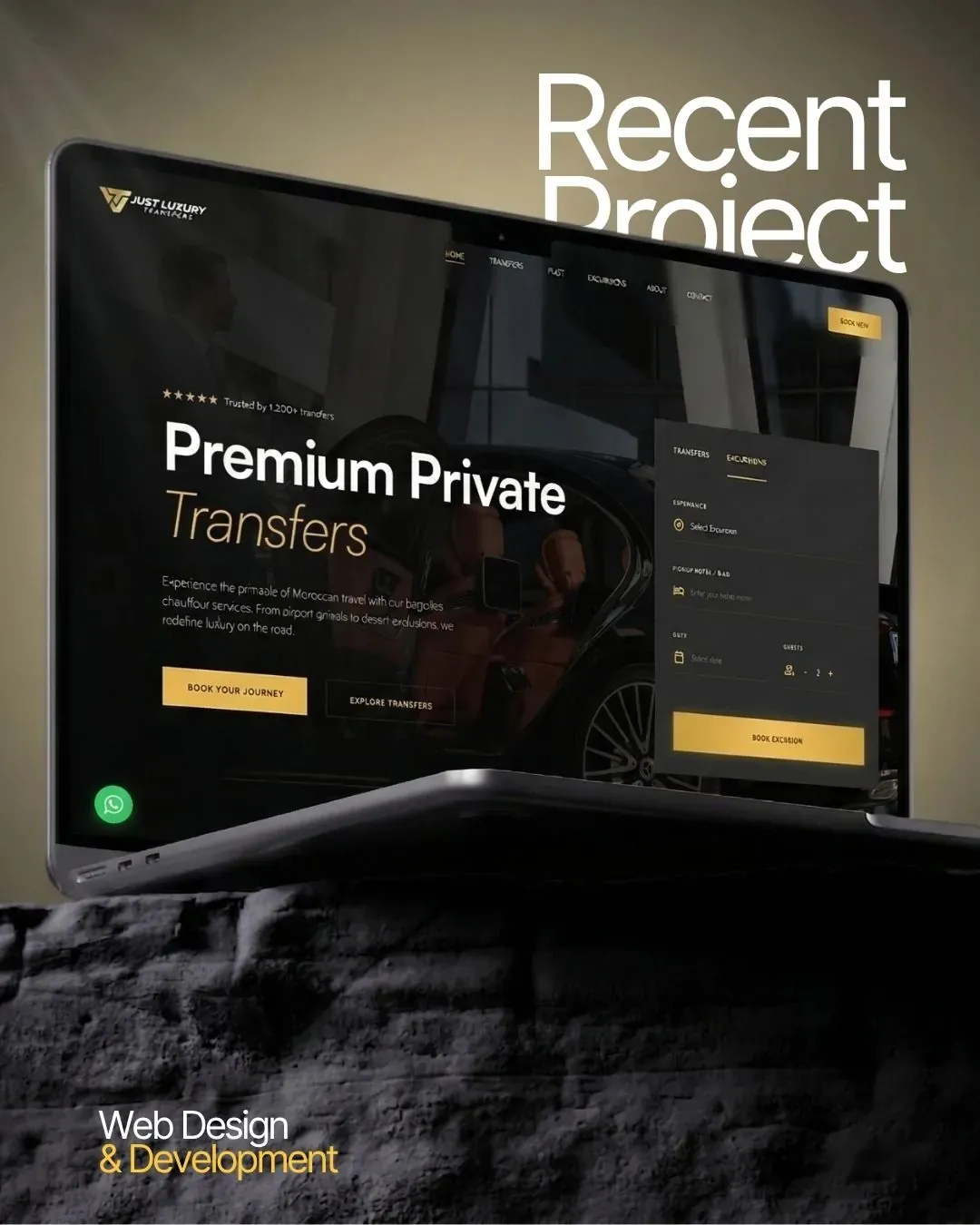 Just Luxury Transfers: UI/UX | Development by We Developz, screen 2