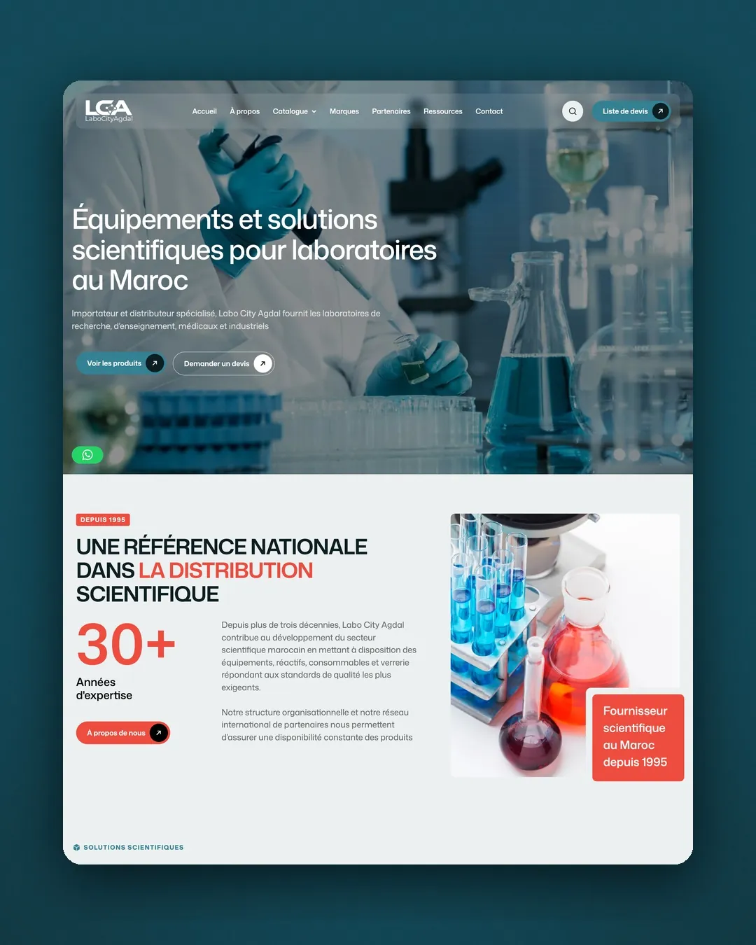 Labo City Agdal: Web Design · Development · Catalogue by We Developz, screen 1