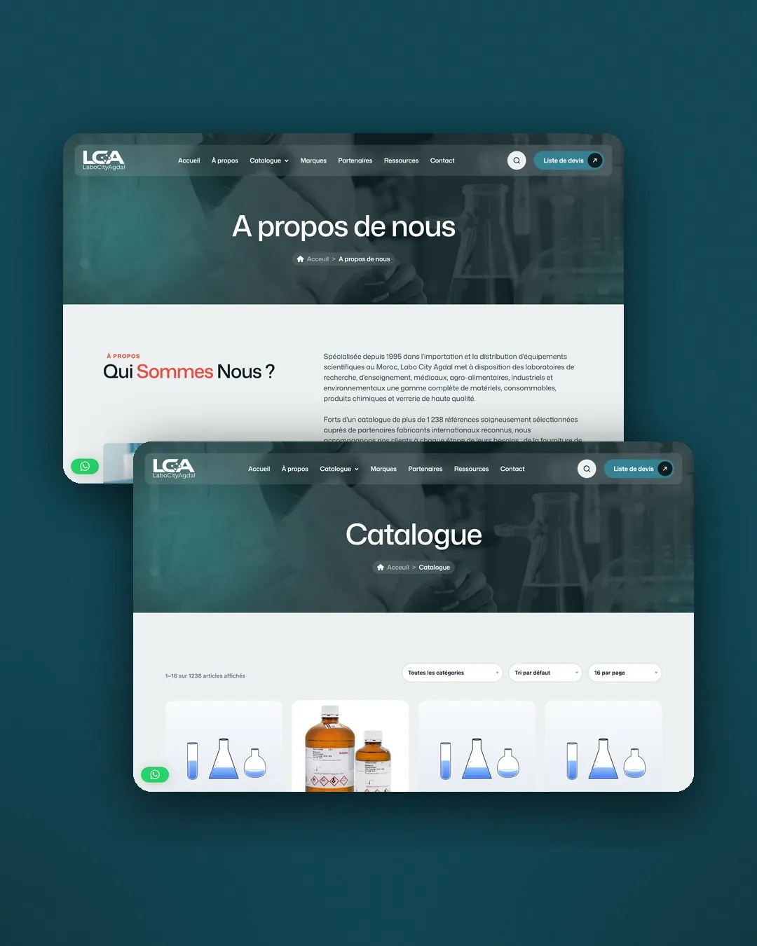 Labo City Agdal: Web Design · Development · Catalogue by We Developz, screen 2