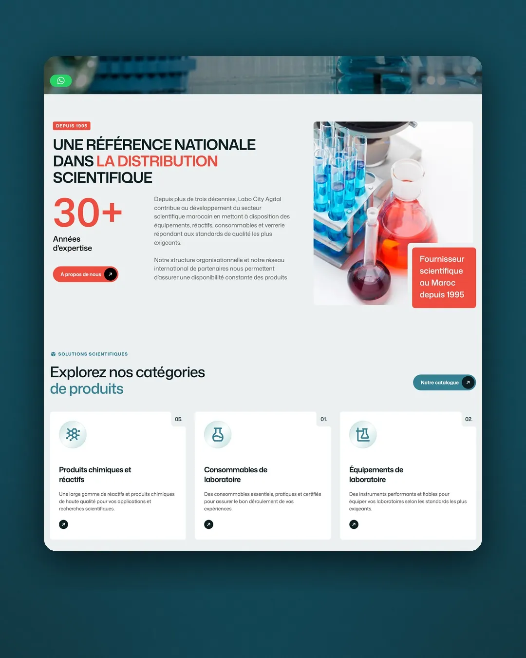 Labo City Agdal: Web Design · Development · Catalogue by We Developz, screen 3
