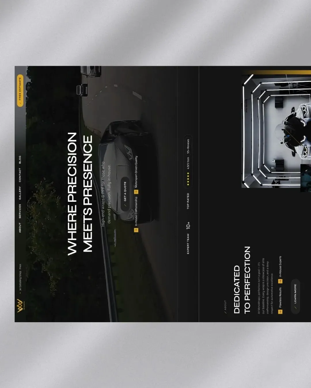Metawrapz Premium Site: UI/UX | Development by We Developz, screen 1