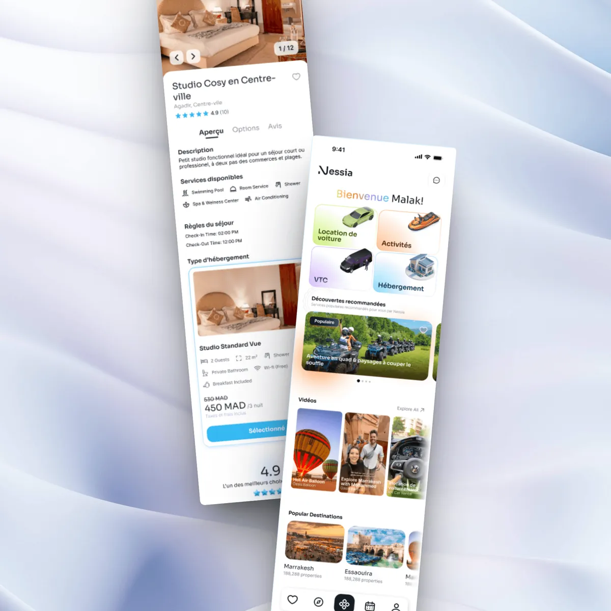 Nessia — Travel Marketplace (UI/UX & Product Design): Product Design • Mobile & Web UI/UX by We Developz, screen 1