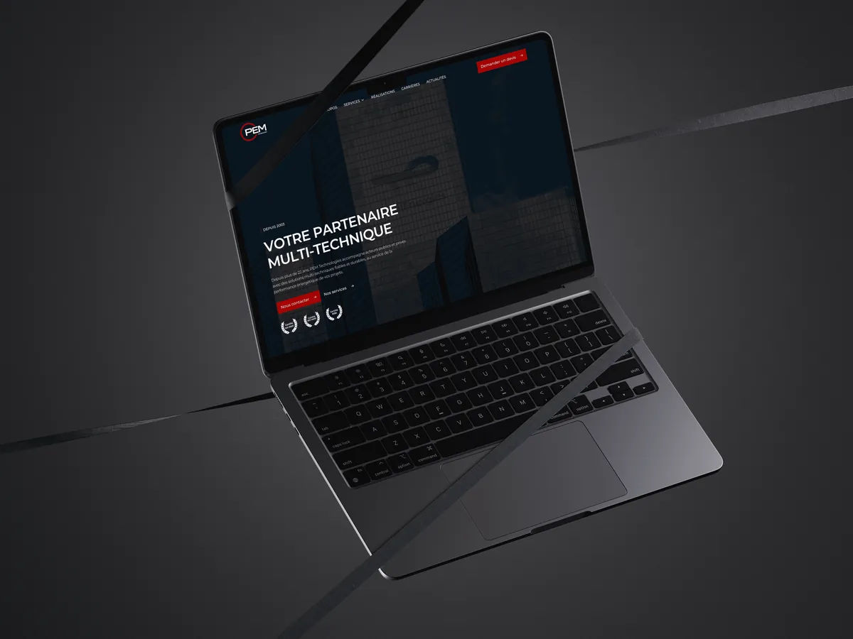 PEM Technologies Redesign: Branding · Design · Development by We Developz, screen 2