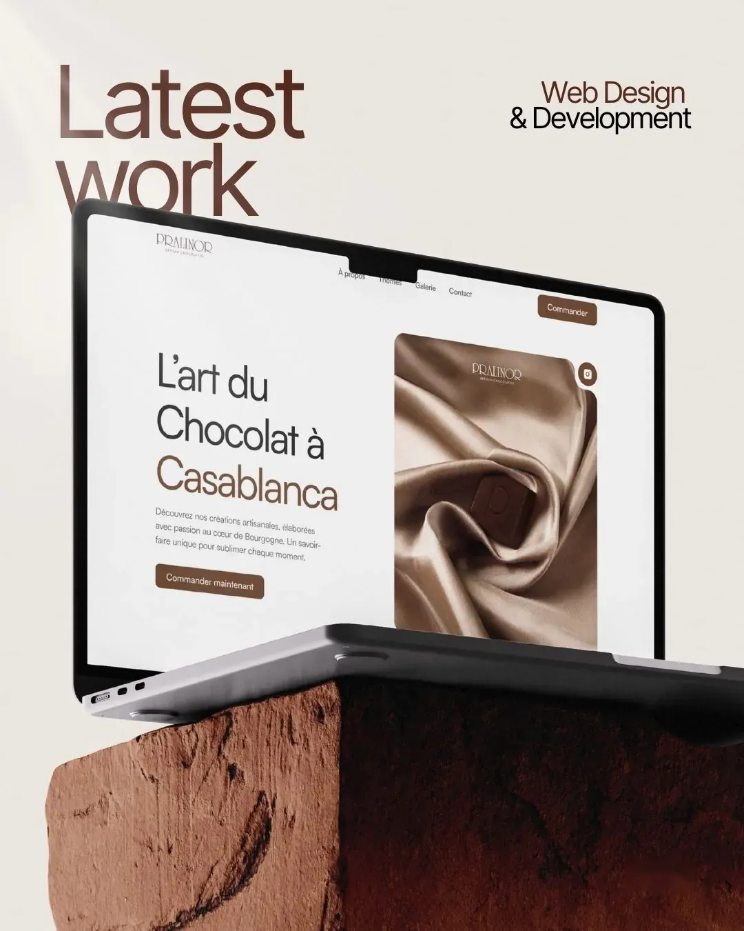 Pralinor Luxury Landing: Design · Development by We Developz, screen 2
