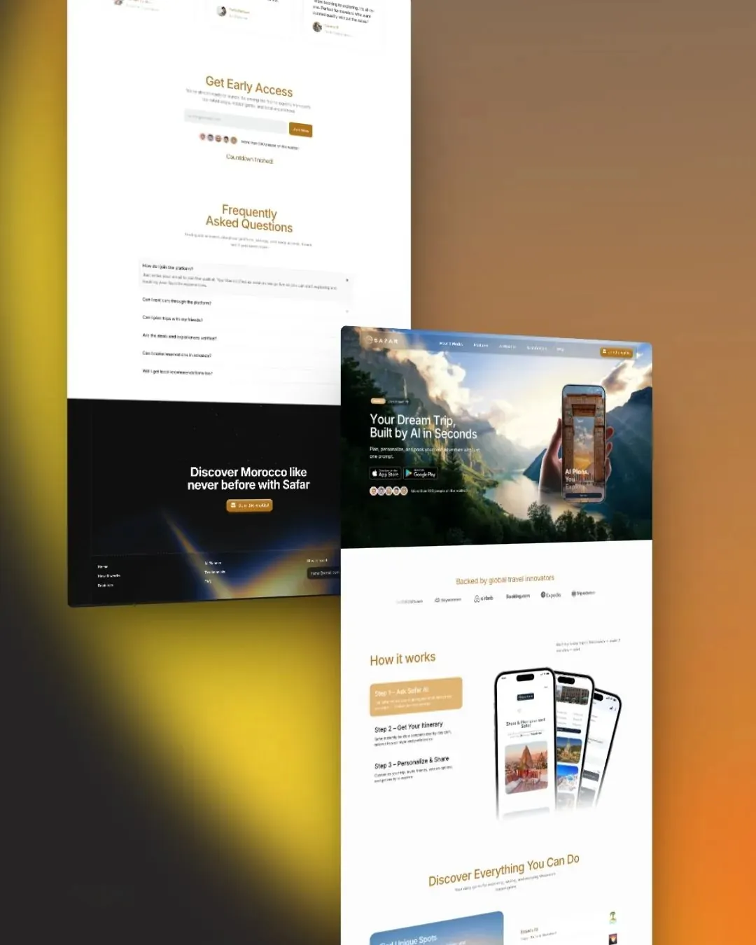 Safarai AI Landing: Design · Development by We Developz, screen 4