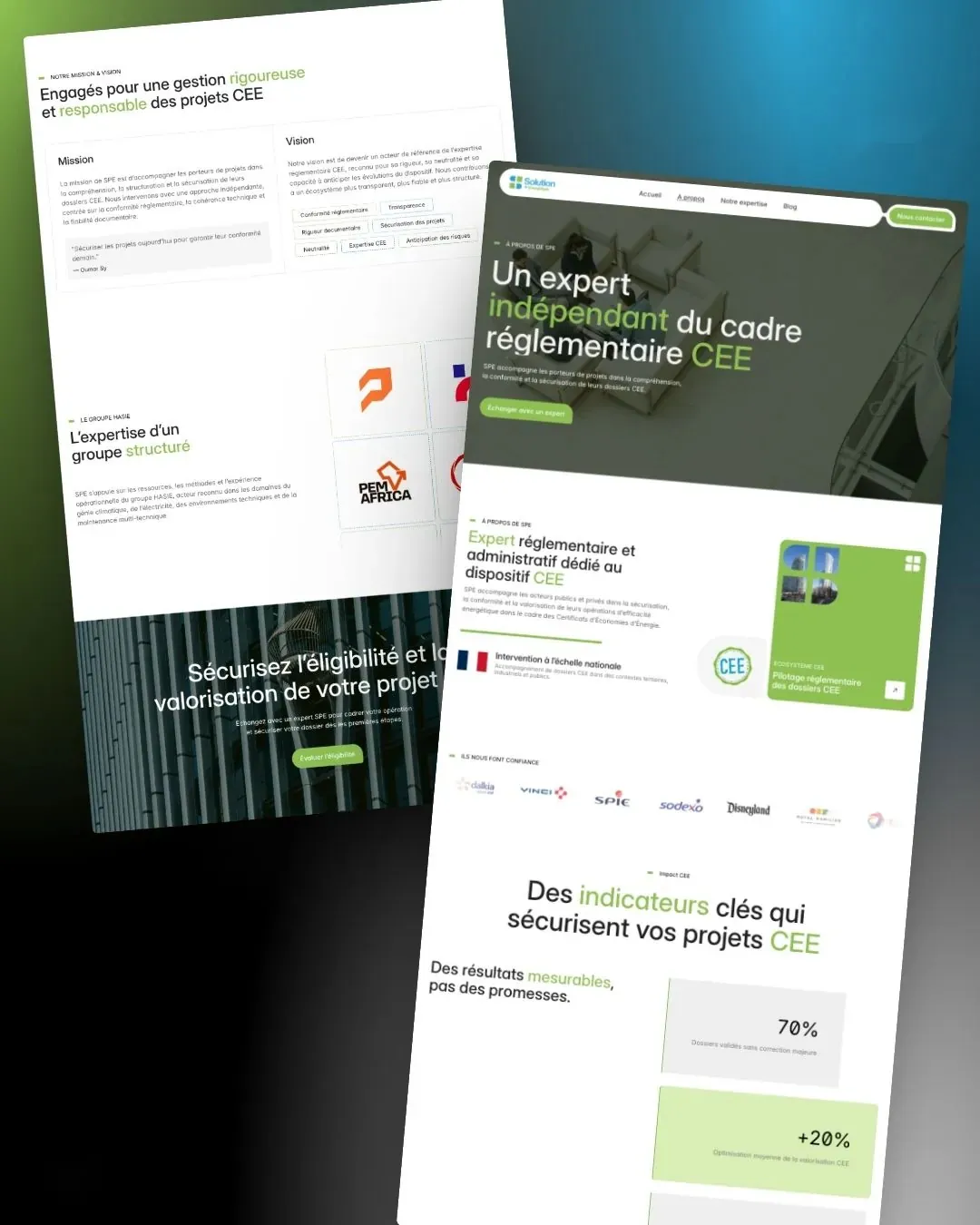 Solution Plus Énergétique (SPE) Website: Branding • UI/UX Design • Development by We Developz, screen 5
