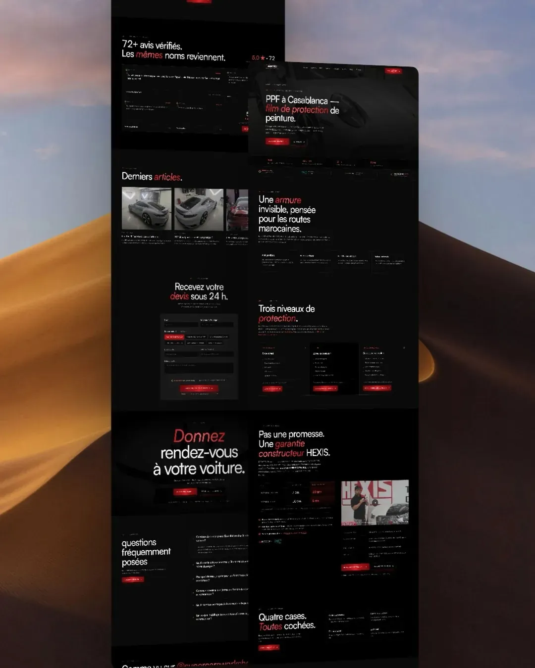 SuperCars Maroc: Web Design · Development · Booking by We Developz, screen 1