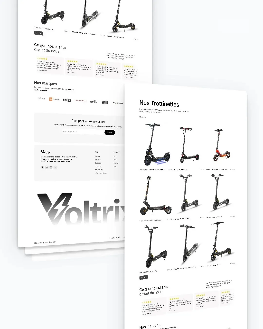 Voltrix Premium Experience: Design · Development by We Developz, screen 4