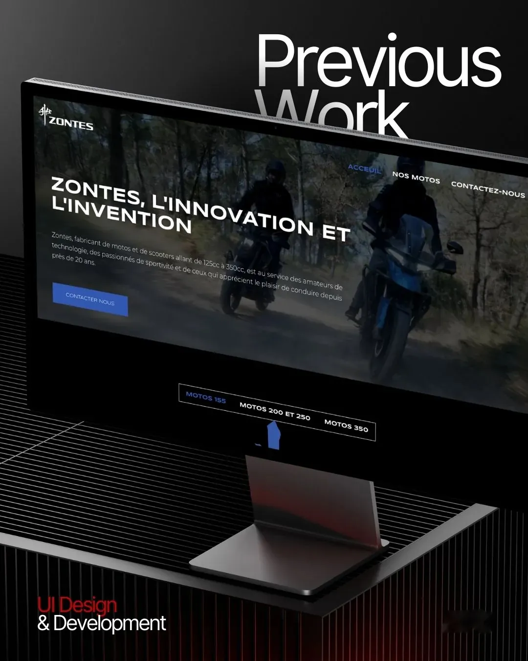 Zontes Premium Showcase: UI/UX · Development by We Developz, screen 2